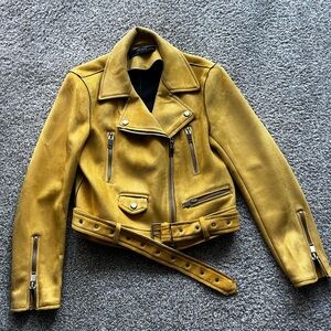 Zara basic - suede moto jacket